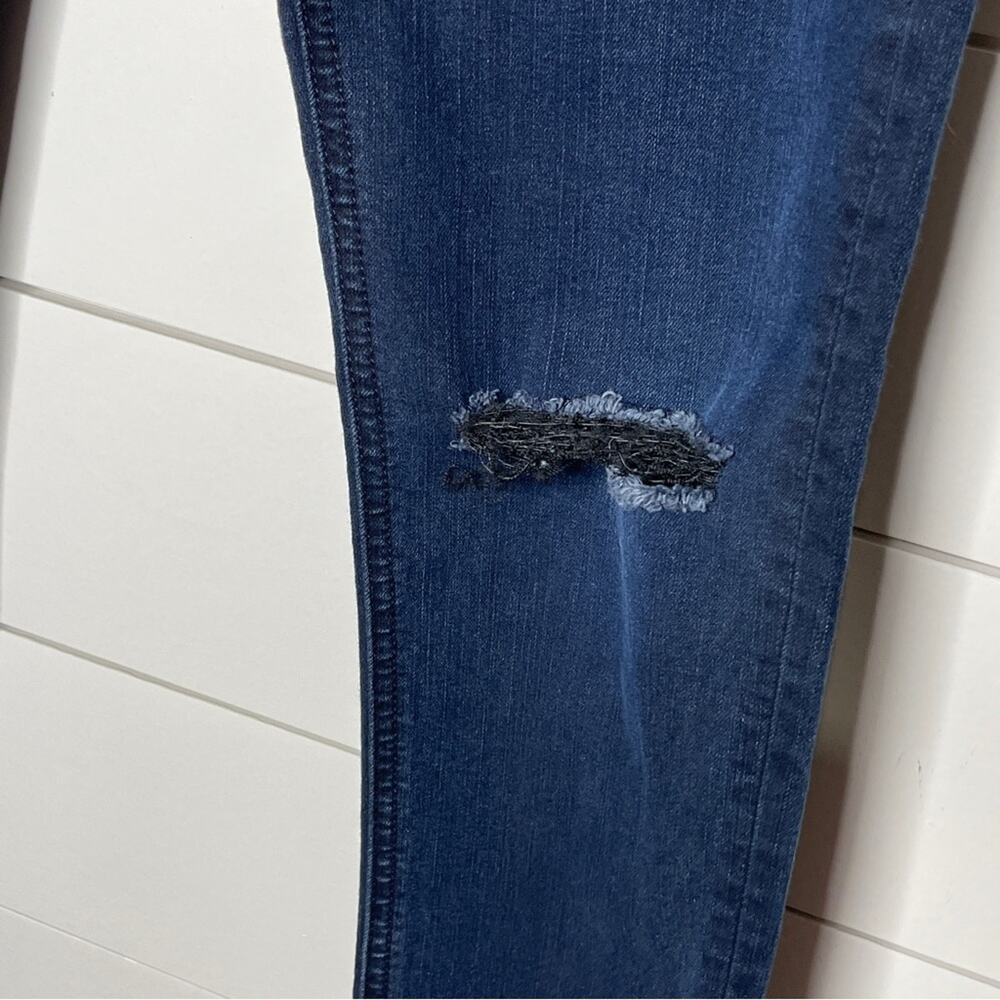 Rag & Bone Terra Blues Distressed Skinny Jeans Dark Wash Size 28 - Picture 5 of 12